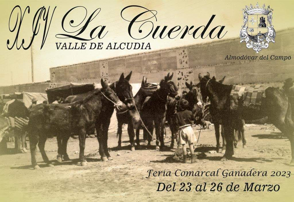 Cartel de la Feria Comarcal Ganadera 2023 de Almodóvar del Campo