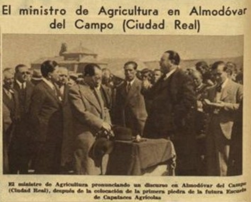 El ministro de Agricultura en Almodóvar del Campo (Ciudad Real)